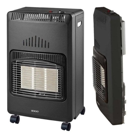 Estufa a Gás Cerâmica Sogo SS-18290 4.200W Plegável com Segurança Antitombo