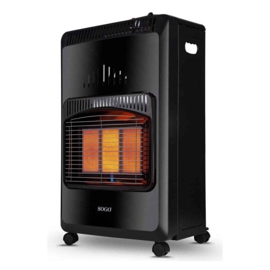 Estufa a Gás Cerâmica Sogo SS-18290 4.200W Plegável com Segurança Antitombo