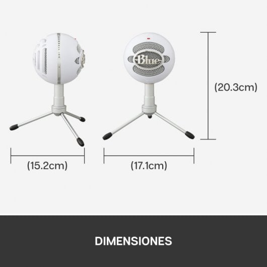 Blue Microphones Snowball ICE Micrófono para Grabación y Transmisión en PC Blanco