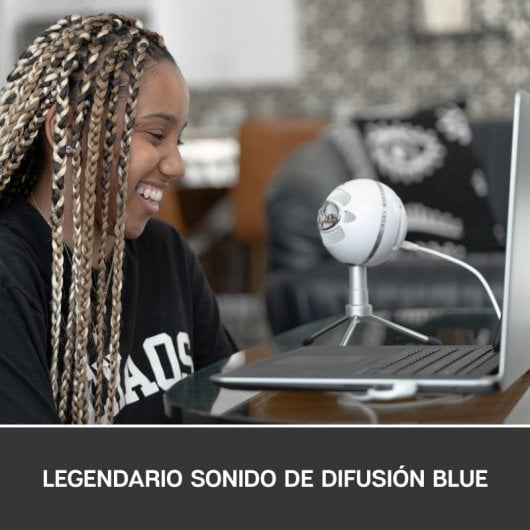 Blue Microphones Snowball ICE Micrófono para Grabación y Transmisión en PC Blanco