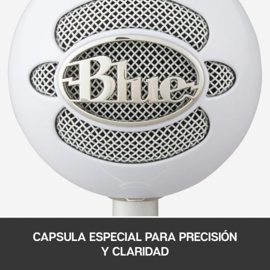 Blue Microphones Snowball ICE Micrófono para Grabación y Transmisión en PC Blanco