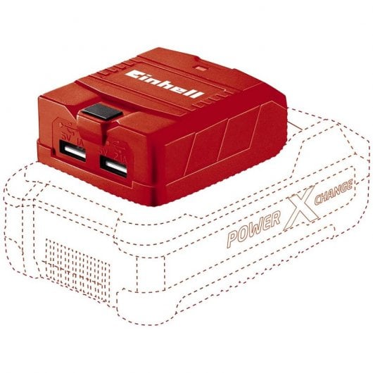 Einhell 4514120 adattatore e invertitore Universale Nero, Rosso