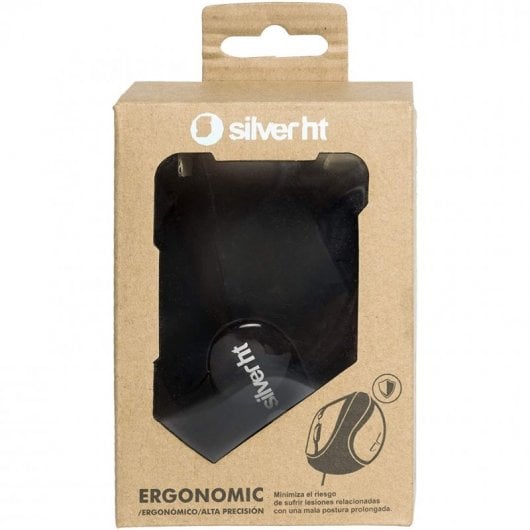 SilverHT Ratón Ergonómico Horizontal 2000DPI Negro