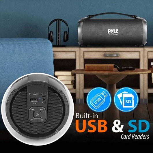 Pyle PBMSPG2BK Altavoz Bluetooth 300W