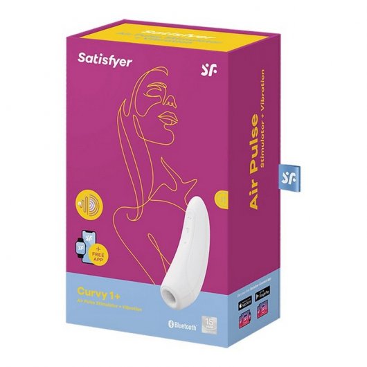 Satisfyer Curvy 1+ Bluetooth Blanco