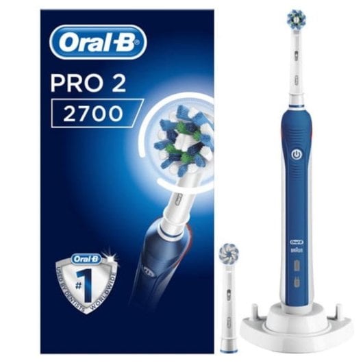 Brosse a Dent Oscillo Rotative Oral-B PRO 2 2700 2 Modes 2 Embrayages Minuteur Capteur de Pression