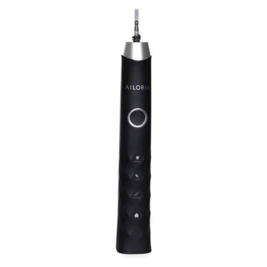 Ailoria SHINE BRIGHT Adulte Brosse à dents à ultrasons Noir, Argent