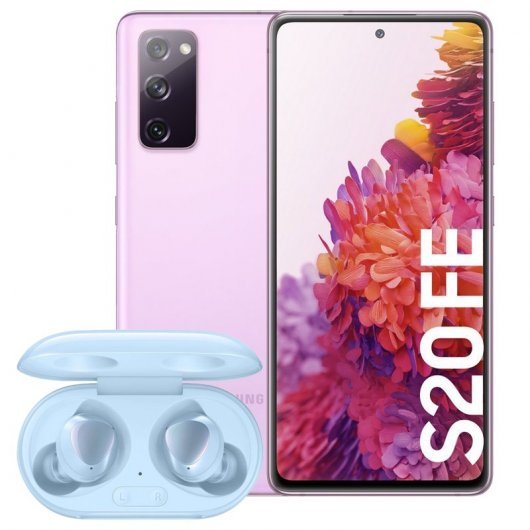 Samsung Pack Galaxy S20 FE 6/128GB Lavanda Libre + Galaxy Buds+ Azules