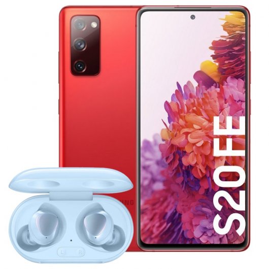Samsung Pack Galaxy S20 FE 6GB/128GB 6.5'' Vermelho + Galaxy Buds+ Azuis