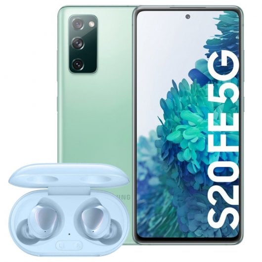 Samsung Pack Galaxy S20 FE 5G 6GB/128GB 6,5'' Verde + Galaxy Buds+ Azuis