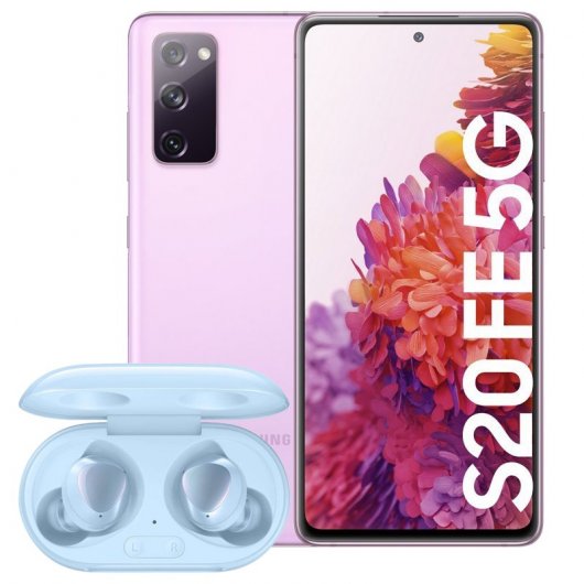 Samsung Pack Galaxy S20 FE 5G 6/128GB Lavanda Libre + Galaxy Buds+ Azules