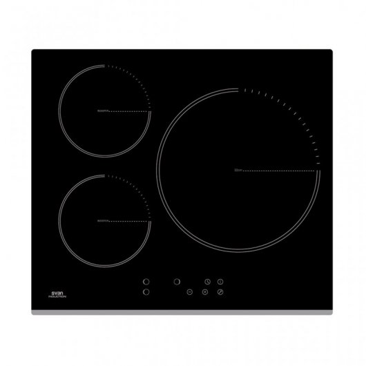 Svan SVI632B  Placa Inducción 3 Zonas 60cm Negra
