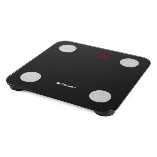 Körperanalysewaage Orbegozo PB 3000 bis 180kg 13 Parameter Bluetooth LED-Display