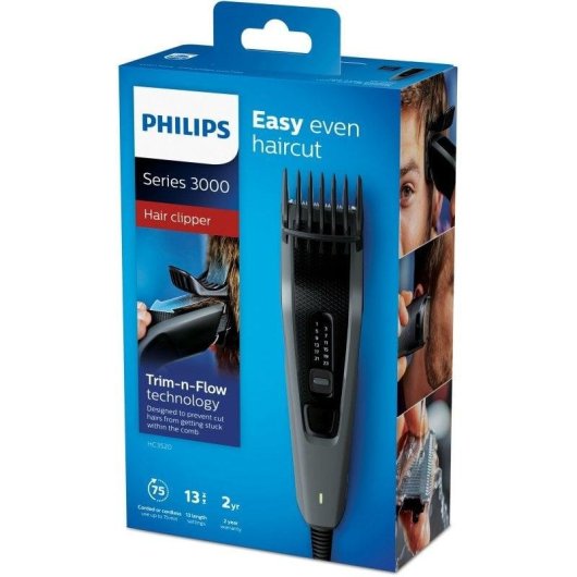 Philips Hairclipper Series 3000 HC3520/15 Cortapelos Inalámbrico