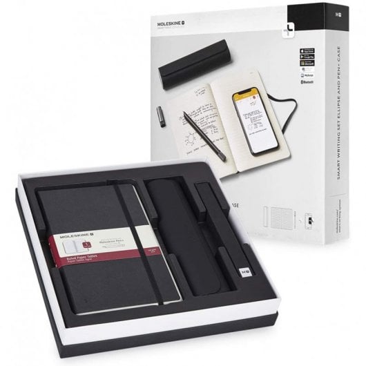 Moleskine Smart Writing Set Ellipse Set de Escritura Inteligente Cuaderno + Bolígrafo + Funda