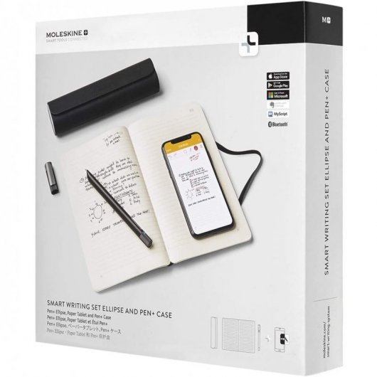 Moleskine Smart Writing Set Ellipse Set de Escritura Inteligente Cuaderno + Bolígrafo + Funda