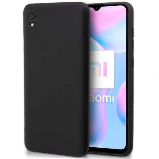 Cool Carcasa Silicona Negra para Xiaomi Redmi 9A/9AT