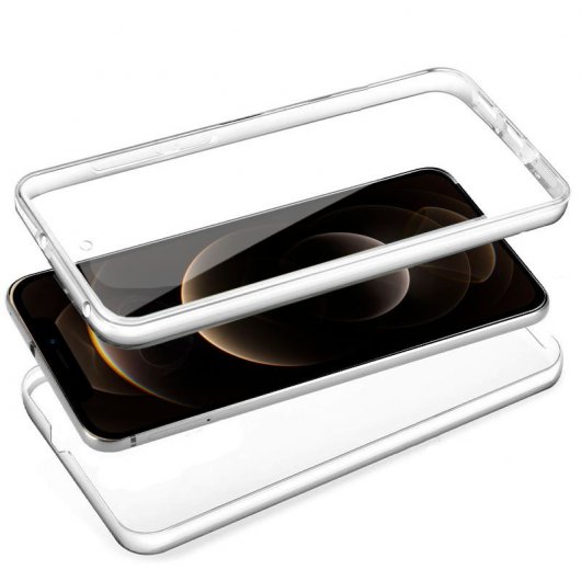 Cool Funda Silicona 3D Transparente Trasera y Delantera iPhone 12 Pro Max