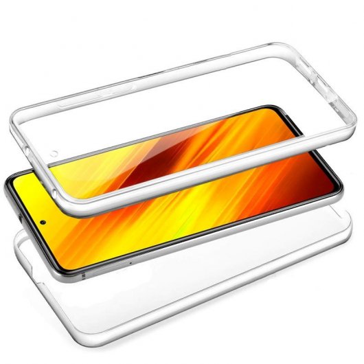 Cool Funda Silicona 3D Transparente Trasera y Delantera Xiaomi Pocophone X3 / X3 Pro