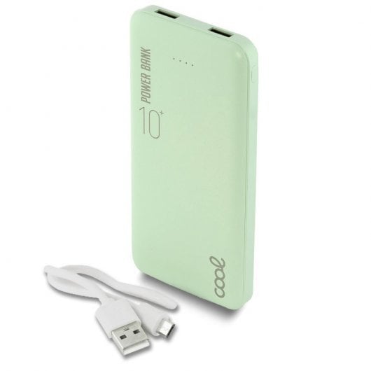 Cool Leather Powerbank 10000mAh 2xUSB Vert