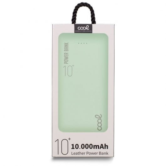 Cool Leather Powerbank 10000mAh 2xUSB Vert