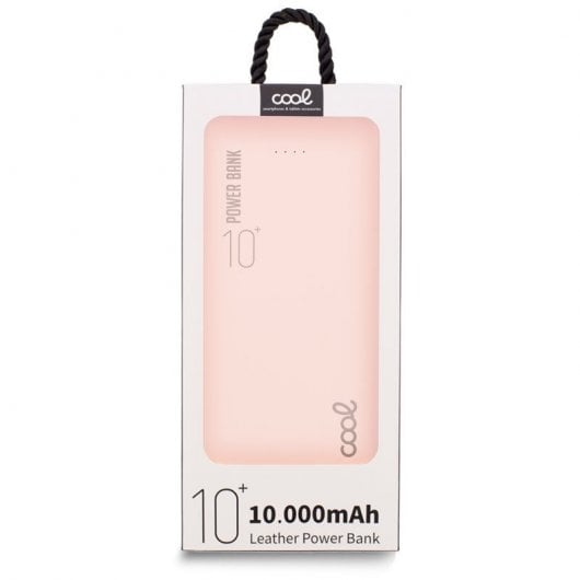 Powerbank in pelle fresca 10000mAh 2xUSB Rosa