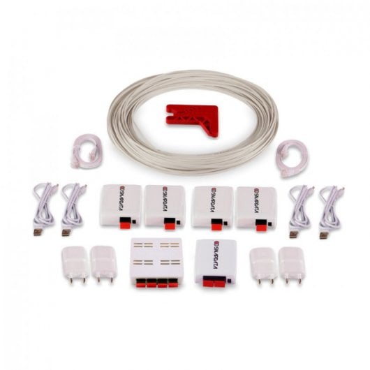 Actelser Kit Gold de Fibra Optica Plástica Snap Data 140m