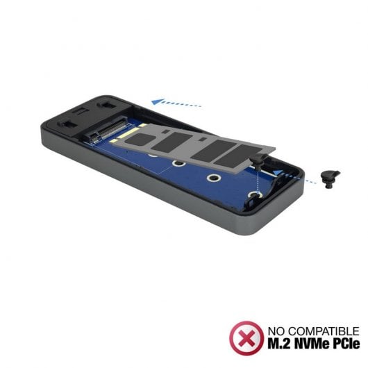 TooQ TQE-2281G Caixa Externa para SSD M.2 NGFF para USB-C 3.1