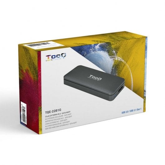 TooQ TQE-2281G Caixa Externa para SSD M.2 NGFF para USB-C 3.1