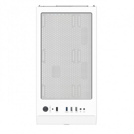 Nfortec Surtur Cristal Templado USB 3.0 ARGB Blanca