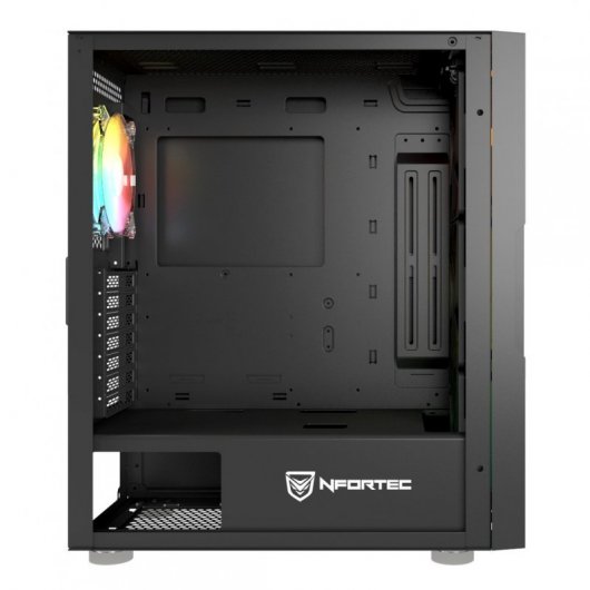 Nfortec Surtur Cristal Templado USB 3.0 ARGB Negra