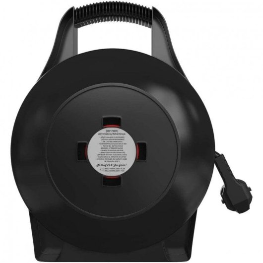 Multiprise Garza Power Enrouleur 4 Prises Schuko Protection Enfant et Surcharge 5m