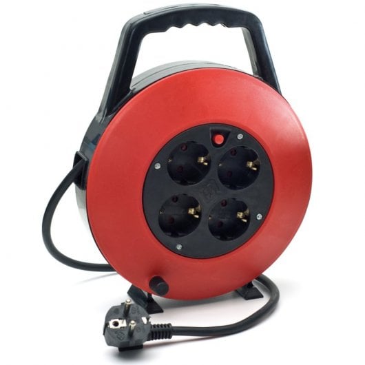 Garza Power Haushaltskabeltrommel, 4 Steckdosen, 10 m