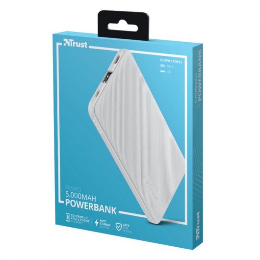 Trust Primo Lithium-Ion (Li-Ion) 5000 mAh Blanc