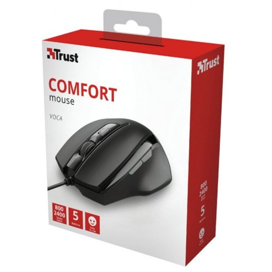Trust Voca mouse Mano destra USB tipo A Ottico 2400 DPI