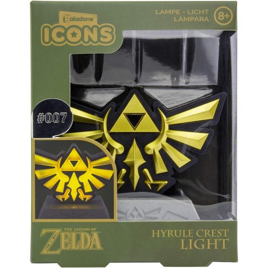 Paladone Icon Candeeiro Zelda Escudo da Família Hyrule