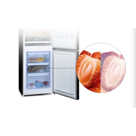 CHiQ FBM228NE4D Frigorífico Combi F Acero Inoxidable Oscuro