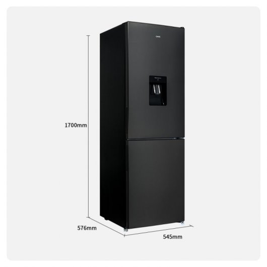 CHiQ FBM228NE4D Frigorífico Combi F Acero Inoxidable Oscuro