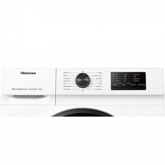 Hisense WFVC6010E Lavadora de Carga Frontal 6Kg E Blanco