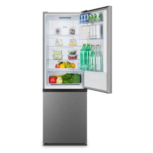 Réfrigérateur Hisense RB372N4AC2 Combi E en acier inoxydable