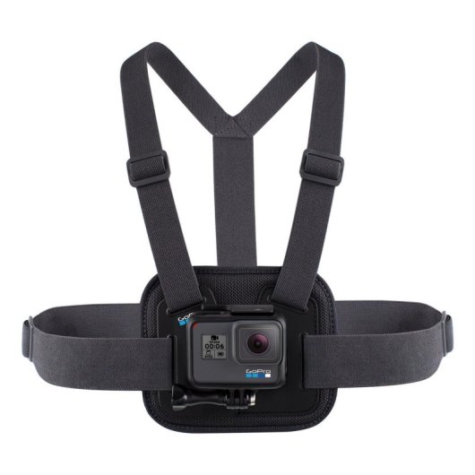 Soporte de Pecho GoPro Chesty, Material Acolchado, Ajustable, Negro, 140g