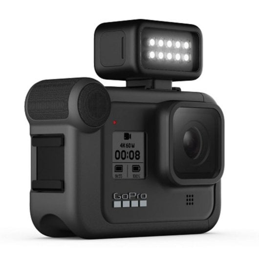 Luz LED GoPro ALTSC-001-ES Resistente al Agua, 200 Lúmenes, 6h Autonomía, Compatible HERO8 Black, Negra