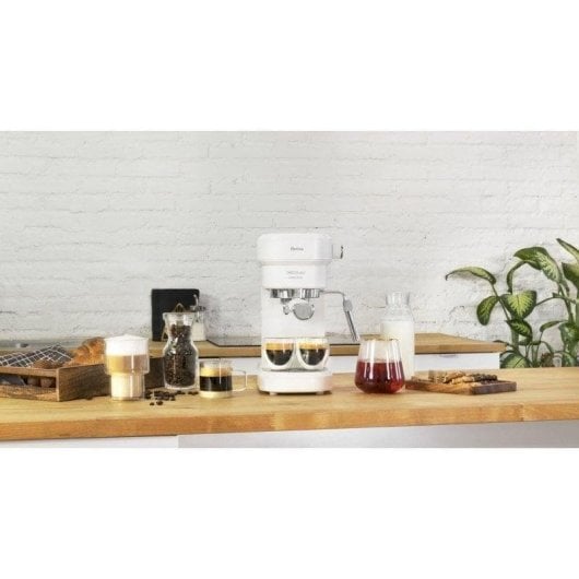 Cafetera manuelle Cecotec Cafelizzia 790 White 1,2L 20 bars avec chauffe-tasses