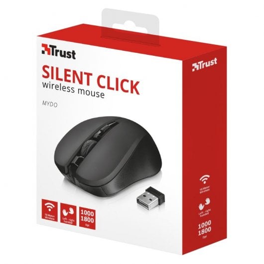 Trust Mydo Silent Click Rato Sem Fios Ótico 1800DPI Preto