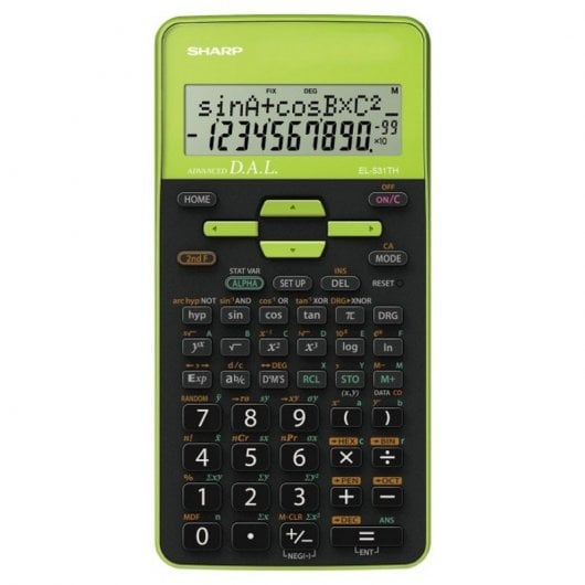 Sharp EL-531TH Calculadora Científica 10 Dígitos Verde