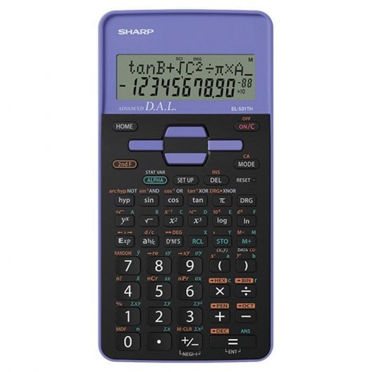Sharp EL-531TH 10-stelliger wissenschaftlicher Taschenrechner, violett