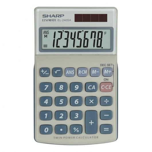 Sharp EL-240SA Calculadora de Bolsillo 8 Dígitos