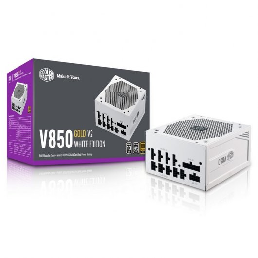 Cooler Master V850 Gold V2 850W 80 Plus Gold Modular Branca