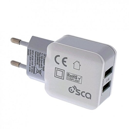 Osca Connect OCA2202 Cargador 2 USB 2.4A 12W