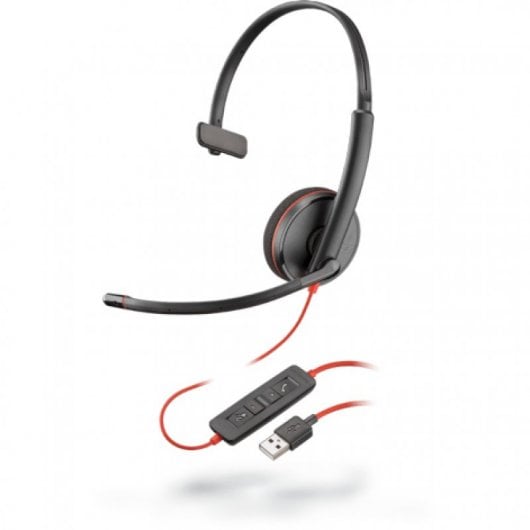 Cuffie Plantronics Blackwire C3210 UC con microfono USB nere